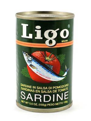 LIGO VERDE - ALACCE IN SALSA DI POMODORO 48x155g ( IT )*