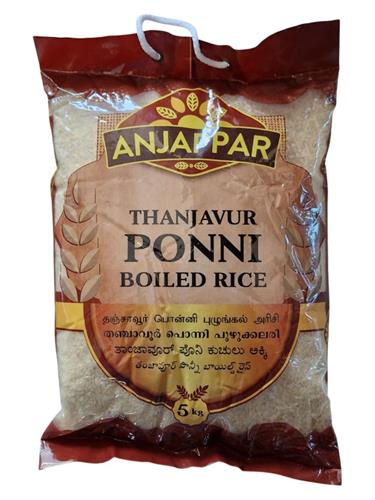 ANJAPPAR PONNI BOILED RICE - RISO PARBOILED 4x5kg*