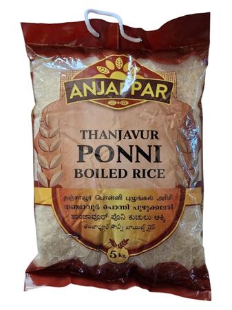 ANJAPPAR PONNI BOILED RICE - RISO PARBOILED 4x5kg*