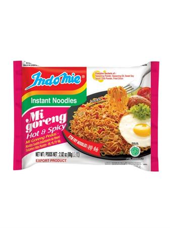 INDOMIE MI GORENG - HOT & SPICY NOODLES 40x80g (LP/LC)