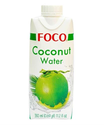 FOCO COCONUT WATER (BRICK) - ACQUA DI COCCO 12x330ml *