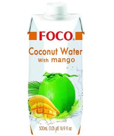 FOCO COCONUT WATER & MANGO (BRICK) - ACQUA DI COCCO 12x500ml *