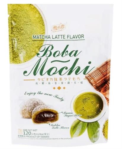 YUKI & LOVE BOBA MOCHI MATCHA LATTE - DOLCE RIPIENO 24x120g