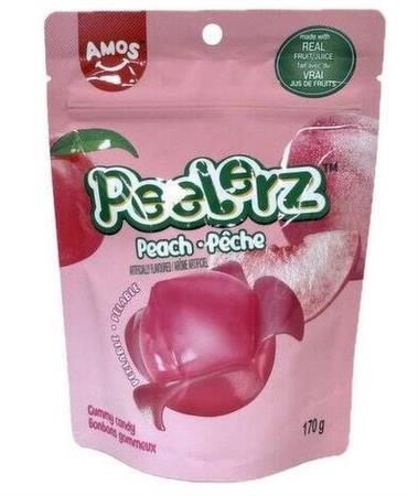 AMOS PEELERZ GUMMY PEACH - CARAMELLE GOMMOSE 24x65g *