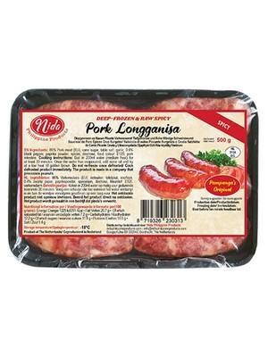 NIDA LONGGANISA PORK SPICY - SALSICCE CONGELATE 20x500g *