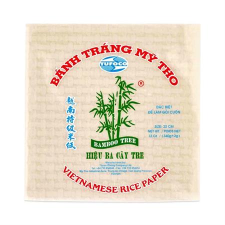 TUFOCO BAMBOO TREE RICE PAPER (SQUARE) - SFOG. RISO (22cm) 36x400g (AE)*