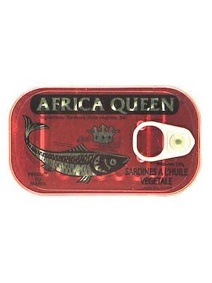 AFRICA QUEEN SARDINES RED - SARDINE IN OLIO VEGETALE 50x125g