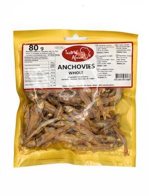 TASTE OF AFRICA ANCHOVIES DRIED 20x80g