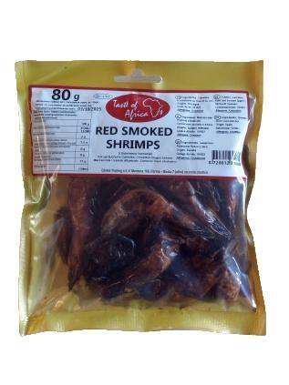 TASTE OF AFRICA RED SMOKED SHRIMPS 20x80g