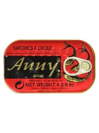 ANNY SARDINES RED - SARDINE IN OLIO VEGETALE 50x125g