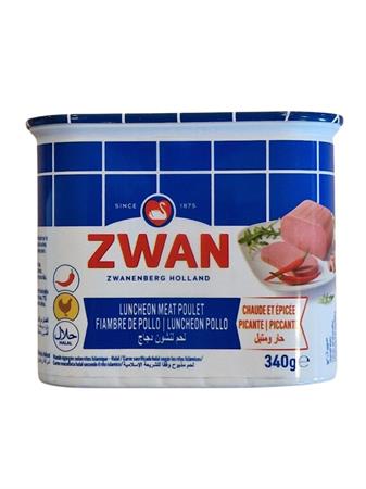ZWAN CHICKEN LUNCHEON SPICY - CARNE DI POLLO IN SCATOLA 12x340g