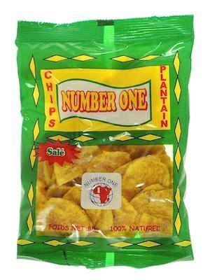 NUMBER ONE PLANTAINCHIPS SALATI - PLANTAIN CHIPS 20x85g *