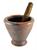MORTAIO TERRACOTTA ALTO + PESTELLO LEGNO (LAOS) *