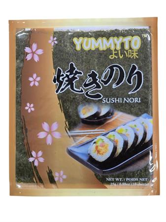 YUMMYTO ROASTED SEAWEED - ALGHE NORI SECCHE 50x25g (10FOGLI)