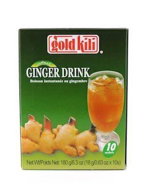 GOLD KILI GINGER DRINK CLASSIC/HONEY BEVANDA SOLUBILE (10 bags) 24x180g