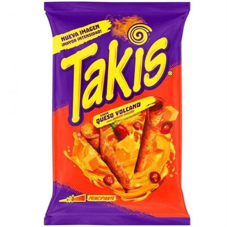 TAKIS QUESO VOLCANO - SNACK DI MAIS PICCANTE 18x100g