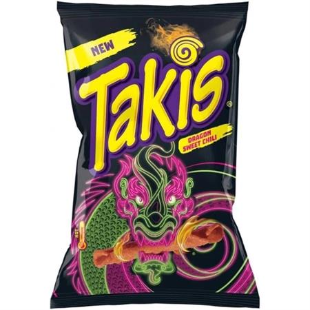 TAKIS DRAGON SWEET CHILI - SNACK DI MAIS PICCANTE 18x100g