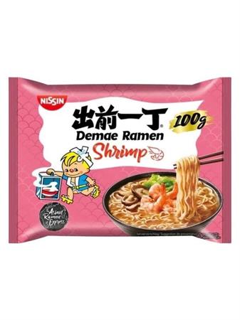 NISSIN DEMAE RAMEN SHRIMP - NOODLES ISTANTANEI 10x100g
