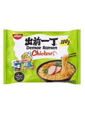 NISSIN DEMAE RAMEN CHICKEN - NOODLE ISTANTANEI 10x100g (UE)