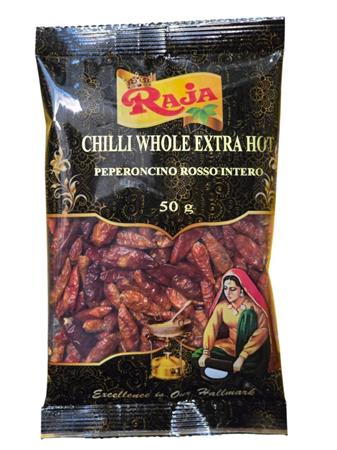RAJA CHILLIES WHOLE - PEPERONCINI INTERI 20x50g